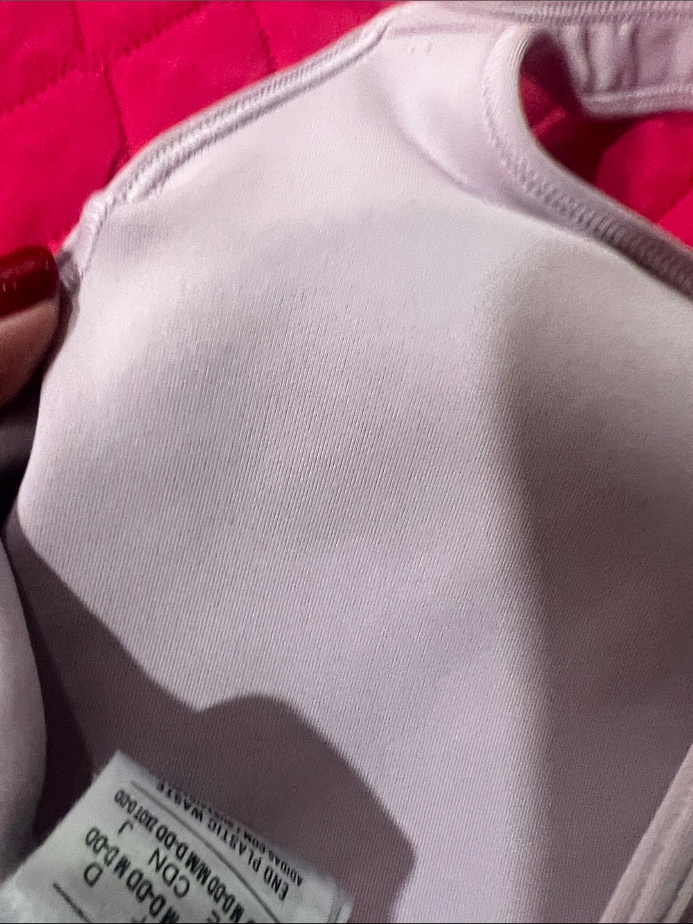 adidas Light Mauve Racerback Sports Bra with Wide Underband - Picture 12 of 12